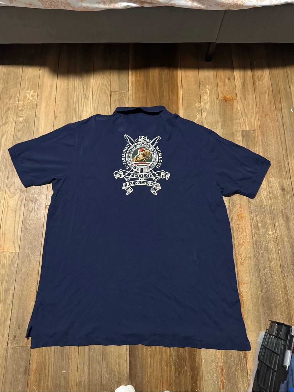 Polo Ralph Lauren Men's Navy Crest Back Polo Shirt Size 3XLT